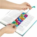 Закладка для книг с линейкой, 3D-объемная, BRAUBERG "Смайлики", с декоративным шнурком, 128096 128096