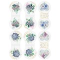 Закладки для книг МАГНИТНЫЕ, "FLOWERS", набор 6 шт., 32х28 мм, BRAUBERG, 113168 113168