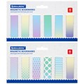 Закладки для книг МАГНИТНЫЕ, "GRADIENT", набор 12 шт., 60x20 мм, BRAUBERG, 113170 113170