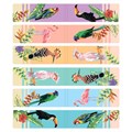 Закладки для книг МАГНИТНЫЕ, "TROPICS", набор 12 шт., 60x20 мм, BRAUBERG, 113172 113172
