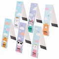 Закладки для книг с магнитом FUNNY ANIMALS, набор 6 шт., блестки, 25x196 мм, ЮНЛАНДИЯ, 113444 113444