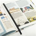 Закладки для книг САМОКЛЕЯЩИЕСЯ, КОМПЛЕКТ 6 шт., черный, ДПС, 2921-107 116386