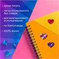 Наклейки виниловые "Сердца", многоразовые, голографические, 14х21 см, ЮНЛАНДИЯ, 661833 661833