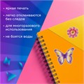 Наклейки гелевые "Пастельные бабочки", многоразовые, с блестками, 10х15 см, ЮНЛАНДИЯ, 661780 661780