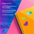 Наклейки гелевые "Сердца", многоразовые, с блестками, 10х15 см, ЮНЛАНДИЯ, 661830 661830