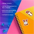 Наклейки зефирные "Корги", многоразовые, 10х15 см, ЮНЛАНДИЯ, 661791 661791