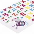Наклейки зефирные "Русский алфавит", многоразовые, 10х15 см, ЮНЛАНДИЯ, 661782 661782
