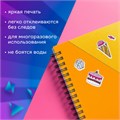 Наклейки зефирные "Сладости", многоразовые, 10х15 см, ЮНЛАНДИЯ, 661800 661800