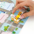 Наклейки обучающие тематические из EVA "Транспорт", 20х40 см, многоразовые, ЮНЛАНДИЯ, 663773 663773