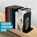 Держатель (ограничитель) подставка для книг BRAUBERG "Germanium Solid", КОМПЛЕКТ 2 штуки, металл, 237979 237979