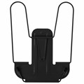 Подставка для книг и учебников BRAUBERG LINE+, металлическая, черная, европодвес, 238214 238214