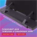 Подставка для книг и учебников BRAUBERG, большая, регулируемый наклон, металл/пластик, черная, 237447 237447