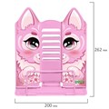 Подставка для книг и учебников фигурная BRAUBERG KIDS "Kitty", регулируемый наклон, металл, 238059 238059