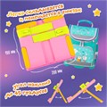 Подставка для книг ЮНЛАНДИЯ, с боковыми зажимами, регулируемый наклон, пластик, розовая, 237907 237907