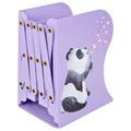 Подставка-держатель для книг и учебников BRAUBERG KIDS "Panda", раздвижная, металлическая, 238064 238064
