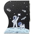 Подставка-держатель для книг и учебников ЮНЛАНДИЯ "Space", раздвижная, металлическая, 237901 237901