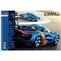 Альбом для рисования А4 32 л., спираль, обложка картон, HATBER, 205х290 мм, "BLUEsupercar" (5 видов), 067365, 32А4Всп 113077