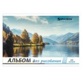 Альбом для рисования А4, 20 л., скоба, обложка картон, BRAUBERG, 200х283 мм, "Природа" (2 вида), 104871 104871