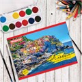 Альбом для рисования МАЛЫЙ ФОРМАТ А5, 40 л., скоба, обложка офсет, ПИФАГОР, 200х148 мм, "Авто/Путешествие" (4 вида), 103724 103724