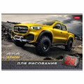 Альбом для рисования, А4, 24 листа, скоба, обложка картон, HATBER, 205х290 мм, "JEEPING", 004044, 24А4В 103018