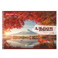 Альбом для рисования, А4, 40 листов, гребень, обложка картон, BRAUBERG, 195х285 мм, "Умиротворение", 106710 106710