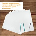 Папка для черчения БОЛЬШАЯ А3, 297х420 мм, 10 л., 200 г/м2, без рамки, ватман ГОЗНАК КБФ, BRAUBERG, 129226 129226