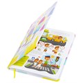 Дневник 1-4 класс 48 л., кожзам (твердая с поролоном), печать, наклейки, ЮНЛАНДИЯ, "Мороженки", 106219 106219
