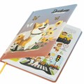 Дневник 1-4 класс 48 л., кожзам (твердая с поролоном), печать, наклейки, ЮНЛАНДИЯ, "Собачка", 106943 106943