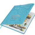 Дневник 1-4 класс 48 л., кожзам (твердая с поролоном), фигурный край, ЮНЛАНДИЯ, "Звездочки", 106933 106933