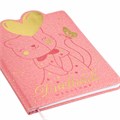 Дневник 1-4 класс 48 л., кожзам (твердая с поролоном), фигурный край, ЮНЛАНДИЯ, "Котик", 106934 106934