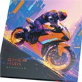 Дневник 1-4 класс 48 л., твердый, BRAUBERG, выборочный лак, с подсказом, "Крутой байк", 107159 107159