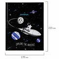Дневник 1-4 класс 48 л., твердый, ЮНЛАНДИЯ, глянцевая ламинация, с подсказом, "SpaceX", 106351 106351