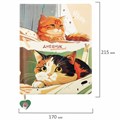 Дневник 1-11 класс 48 л., кожзам (твердая с поролоном), печать, ляссе с аппликацией, BRAUBERG, "Котики", 106958 106958