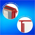 Папка для тетрадей А4 ПИФАГОР, пластик, молния сверху, прозрачная, красный, 272108 272108