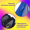Папка для тетрадей ЮНЛАНДИЯ А4, 1 отделение, картон/пластик, конгрев, на молнии, "Ying Yang", 272132 272132