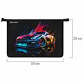 Папка для труда на молнии BRAUBERG А4, 2 отделения, органайзер, "Neon drift", 272213 272213