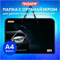 Папка для труда на молнии с ручками ПИФАГОР А4, 1 отделение, пластик, органайзер, "Car flash", 272231 272231