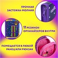 Папка для труда на молнии ЮНЛАНДИЯ А4, 1 отделение, откидная планка, органайзер, "Fluffy tail", 272220 272220