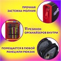 Папка для труда на молнии ЮНЛАНДИЯ А4, 1 отделение, откидная планка, органайзер, "Wrum", 272225 272225