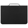 Папка на молнии BRAUBERG А4 с ручкой, с органайзером, 1 отделение, "Black football", 270992 270992
