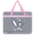 Папка на молнии с ручками BRAUBERG А4, 1 отделение, пластик, 80 мм, "Curious bunny", 272164 272164