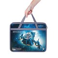 Папка на молнии с ручками BRAUBERG А4, 1 отделение, пластик, 80 мм, "Space trip", 270871 270871
