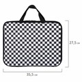 Папка на молнии с ручками BRAUBERG А4, 1 отделение, полиэстер, 20 мм, "Black and white", 272172 272172