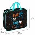 Папка на молнии с ручками BRAUBERG А4, 1 отделение, полиэстер, 80 мм, "Play sleep repeat", 272181 272181