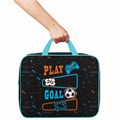 Папка на молнии с ручками BRAUBERG А4, 1 отделение, полиэстер, 80 мм, "Play sleep repeat", 272181 272181