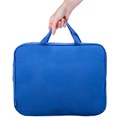 Папка на молнии с ручками STAFF EVERYDAY, А4, ширина 80 мм, полиэстер, синяя, 270740 270740