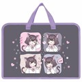 Папка на молнии с ручками ЮНЛАНДИЯ А4, 1 отделение, пластик, ширина 45 мм, "Anime dreamer", 273357 273357