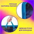 Папка на молнии с ручками ЮНЛАНДИЯ А4, 1 отделение, пластик, ширина 45 мм, "Space explorer", 270949 270949