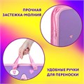 Папка на молнии с ручками ЮНЛАНДИЯ А4, 1 отделение, пластик, ширина 45 мм, "Sweet Panda", 271456 271456
