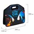 Папка-сумка ЮНЛАНДИЯ, 1 отделение, фетровые ручки, 34х30х11 см, "Night race", 270999 270999